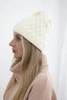 Cap with fleece Kratka K204 ecru