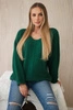 V-neck sweater green