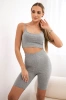 Sport-Set Oberteil + Leggings grau