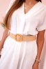 Dress with a decorative belt Off-white