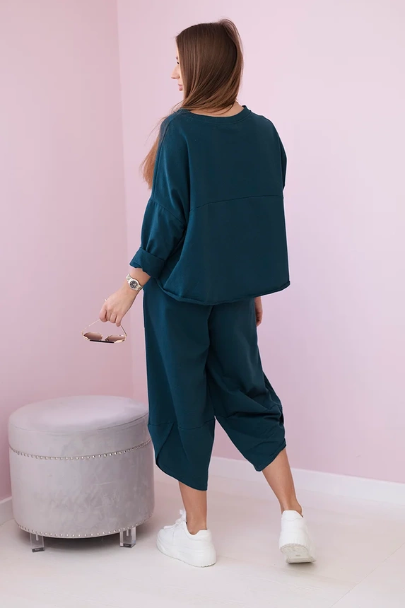 Cotton sweatshirt pants set nautical