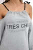 Dress Tres Chic gray