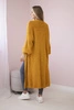 Sweater long cardigan mustard