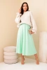 Women's flared viscose skirt mint