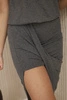Asymetrické šaty graphite melange