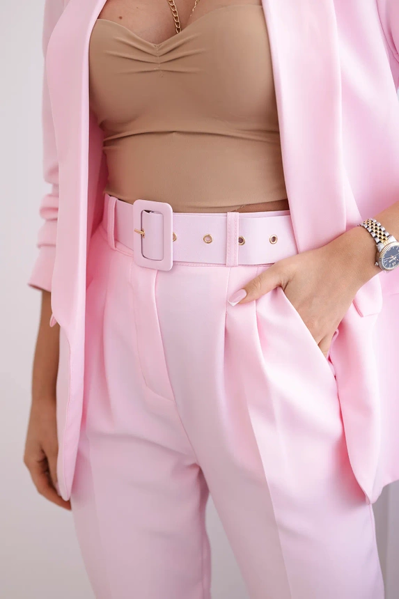 Elegantes Jacken- und Hosenset Bonbon-Pink