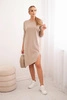 Oversize-Kleid dunkelbeige
