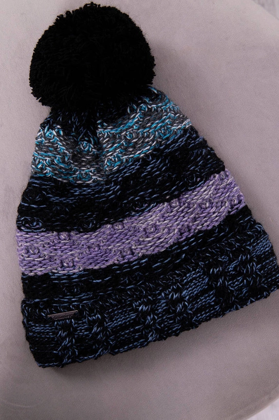 Cap with fleece Pola K267 black+jeans