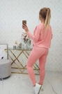 Set with oversized blouse apricot