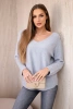 V-neck sweater grey