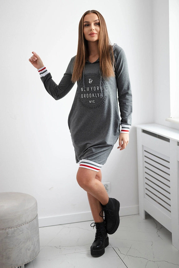 Šaty Brooklyn graphite melange