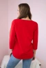 Star Style bedruckte Bluse rot