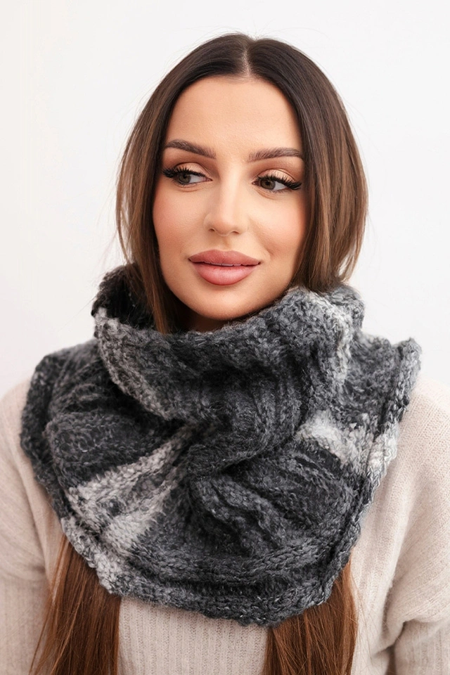 Women's soft wool scarf winter golf KN21 graphite