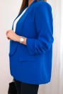 Klappenjacke elegant kornblumenblau