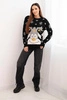 Christmas sweater with reindeer black