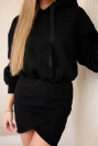Insulated dress with an envelope bottom black