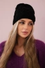 Čapica s fleece Teresa K285 čierna