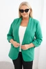 Moteriška paltas Plus Size be užsegimo su pamušalu XL/2XL žalia