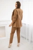 Elegant set of jackets and trousers camel