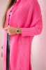 Sweater with batwing sleeve light pink
