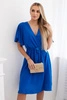 Dress with a plunging neckline cornflower blue