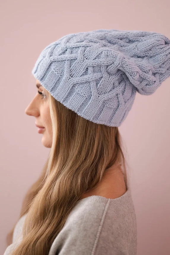 Cap with fleece Sonia K201 blue