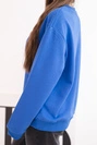 Damenpullover aus Baumwolle basic mit Rundhalsausschnitt weiß