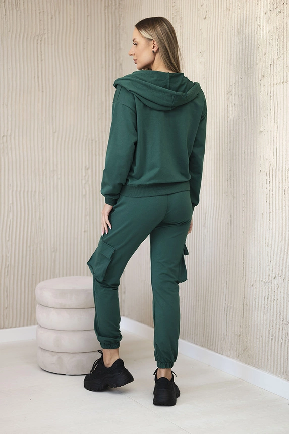 Set 3 in 1 Sweatshirt + Top + Hose grün