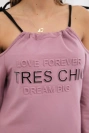 Dress Tres Chic dark pink