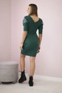 Dress with wings on the shoulders green