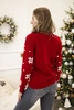 Weihnachtsmotiv-Pullover rot