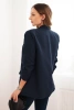 Women's unbuttoned blazer with lining S/M navy