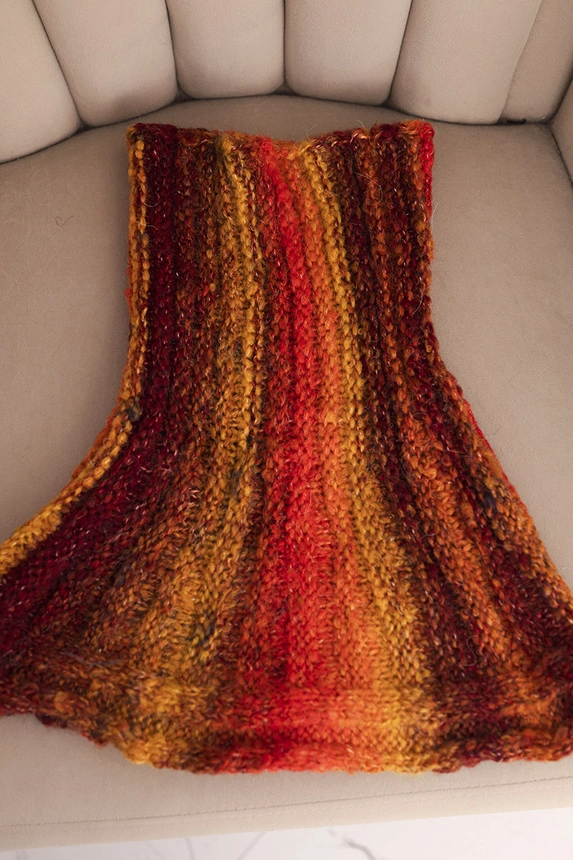 Damen Wollschal weicher Wickelkragen Winter KN21 rot