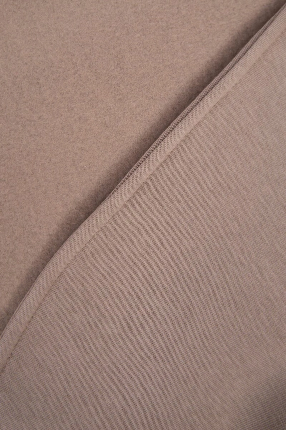 Sweatshirt mit kurzem Reißverschluss dunkelbeige