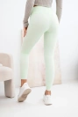Damenleggings mit hohem Bund und elastischem Bund mintgrün