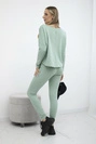 Set with oversize blouse dark mint