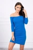 Dress fitted - ribbed mauve-blue
