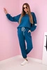 Viskose-Set Sweatshirt + Hose nautisch