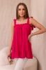 Bluse mit Schleifen Fuchsia