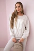 Cotton set sweatshirt + leggings beige melange