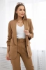 Elegant set of jackets and trousers camel
