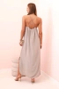 Long dress with straps fango