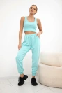 Top+Hose Set in mint