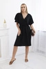 Dress with a plunging neckline black