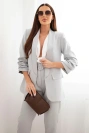 Elegant set of jackets and trousers grey