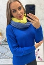 KN14 Women's two-color chimney kiwi+jeans