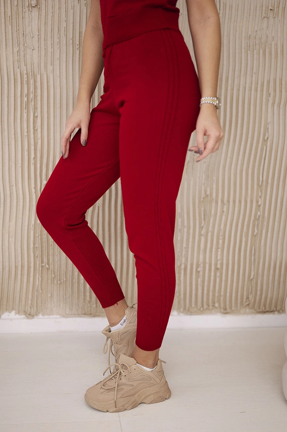 3-dielna sada svetrov červená