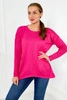 Sweater with front pockets fuchsia