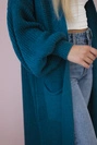 Sweater long cardigan nautical