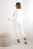 Viskose-Set Sweatshirt + Hose weiß